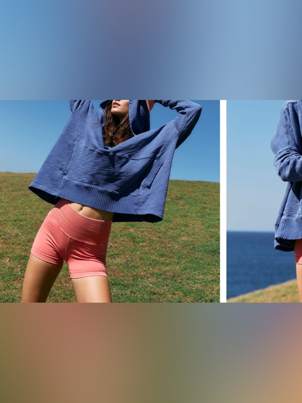 NWOT Free People FP Movement Solid Honey Dove Pullover - African violet - large - Picture 3 of 12